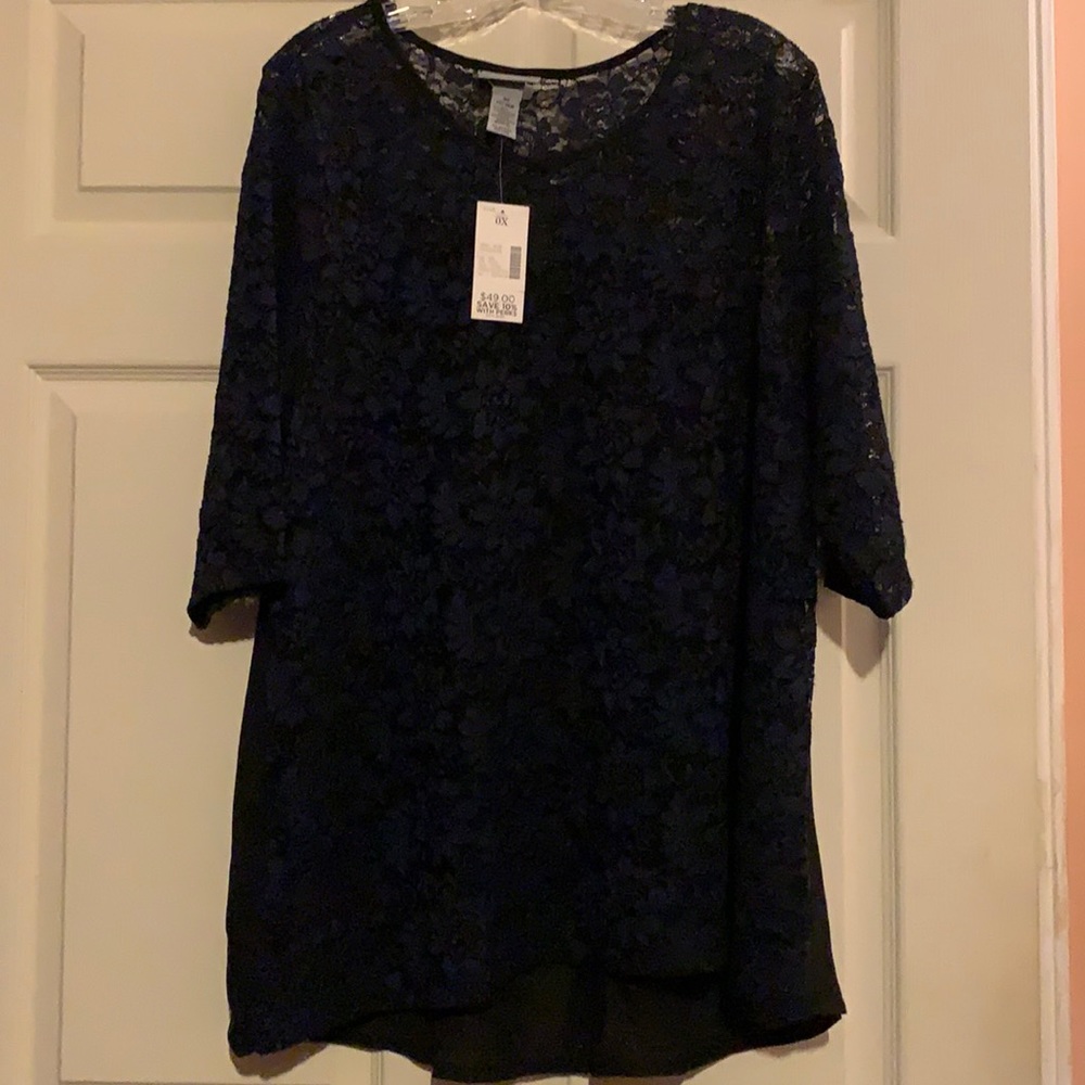 Catherine’s Navy Blue Lace Blouse